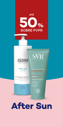 After Sun com destaque promocional de at&eacute; 50% sobre pre&ccedil;o de Venda ao P&uacute;blico Recomendado